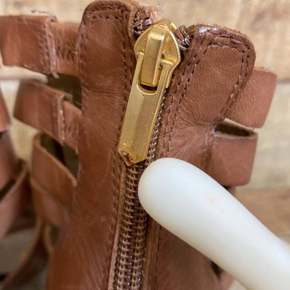 Sam Edelman York Yazmine Gladiator Heels Sandals Womens Size 6.5 M Brown Strappy - Picture 8 of 15